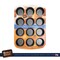 Baker's Secret 12cup Muffin Pan Cupcake Pan - Carbon Steel Pan for Muffin and Cupcake Nonstick Coating Easy Release Dishwasher Safe DIY Baking Supplies - Essentials Collection